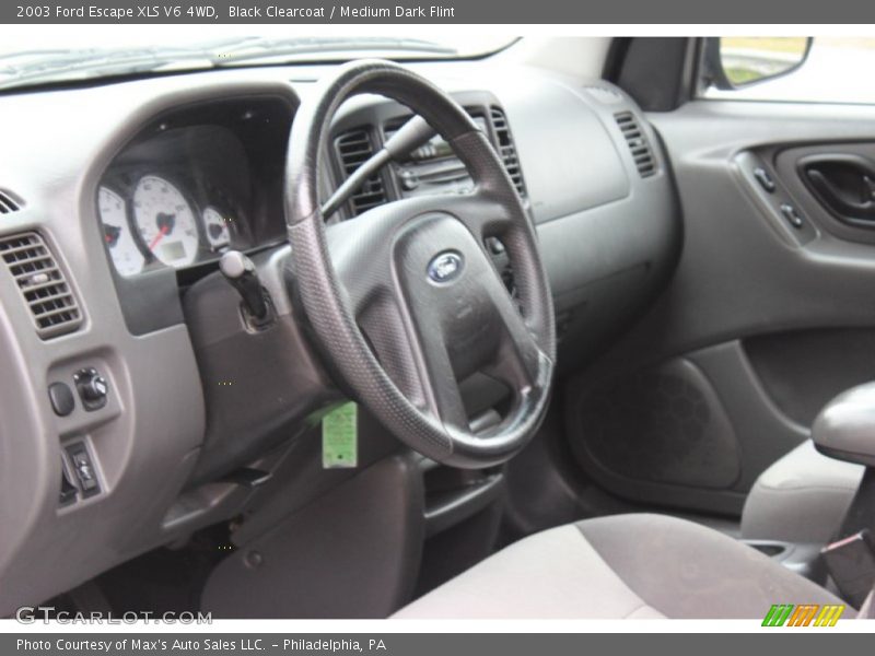 Black Clearcoat / Medium Dark Flint 2003 Ford Escape XLS V6 4WD
