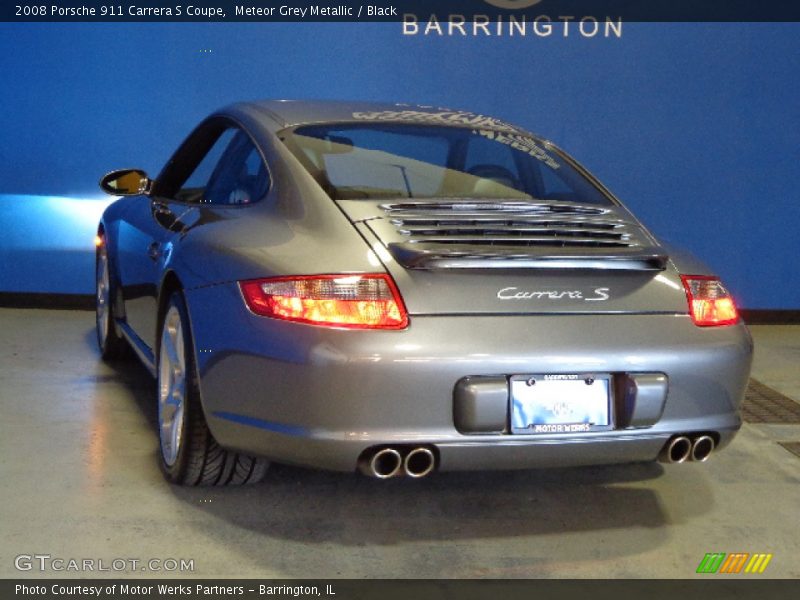 Meteor Grey Metallic / Black 2008 Porsche 911 Carrera S Coupe