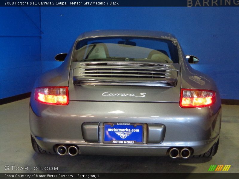 Meteor Grey Metallic / Black 2008 Porsche 911 Carrera S Coupe