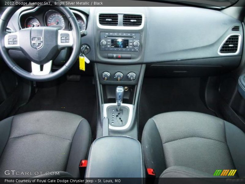 Bright Silver Metallic / Black 2012 Dodge Avenger SXT