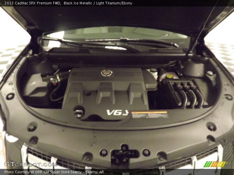 Black Ice Metallic / Light Titanium/Ebony 2013 Cadillac SRX Premium FWD