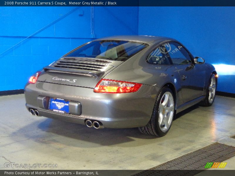 Meteor Grey Metallic / Black 2008 Porsche 911 Carrera S Coupe