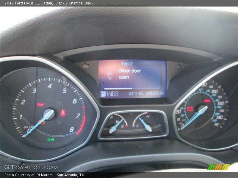 Black / Charcoal Black 2012 Ford Focus SEL Sedan