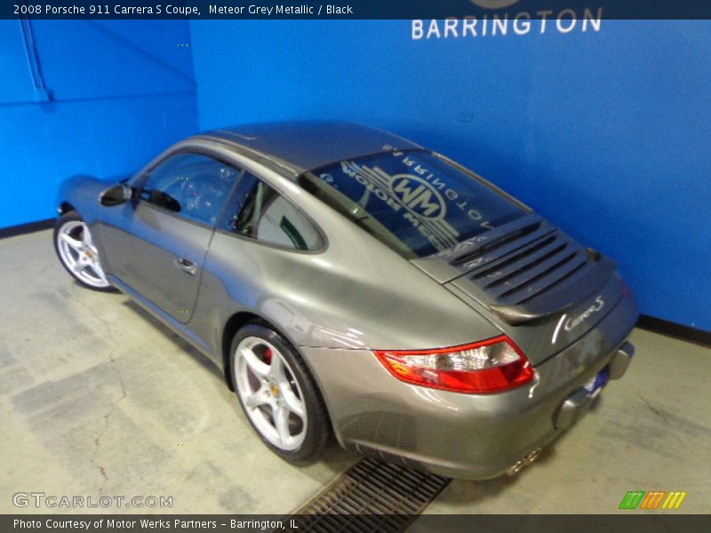 Meteor Grey Metallic / Black 2008 Porsche 911 Carrera S Coupe