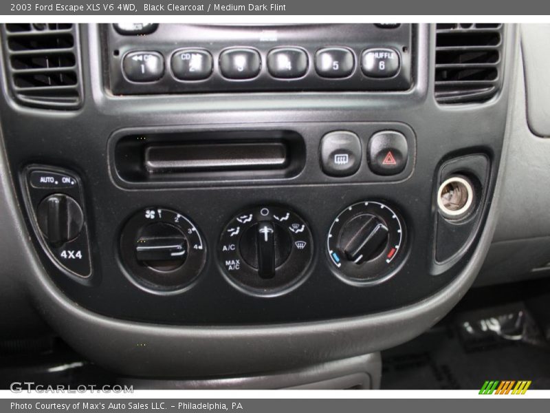 Black Clearcoat / Medium Dark Flint 2003 Ford Escape XLS V6 4WD