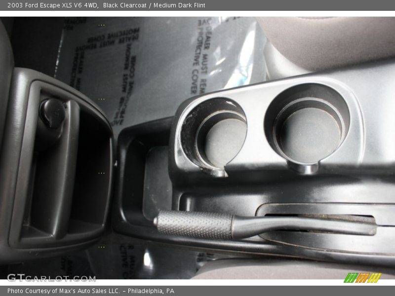 Black Clearcoat / Medium Dark Flint 2003 Ford Escape XLS V6 4WD