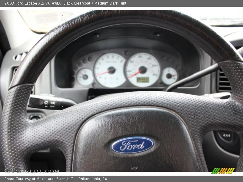 Black Clearcoat / Medium Dark Flint 2003 Ford Escape XLS V6 4WD