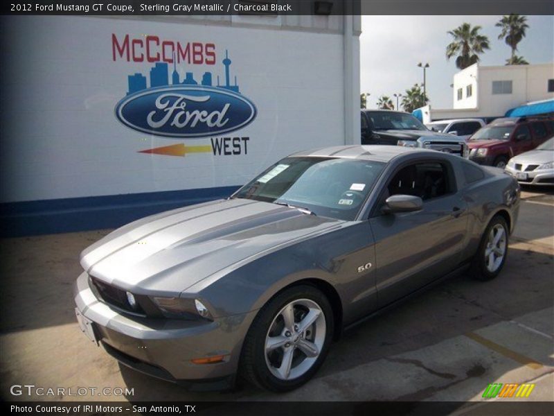 Sterling Gray Metallic / Charcoal Black 2012 Ford Mustang GT Coupe