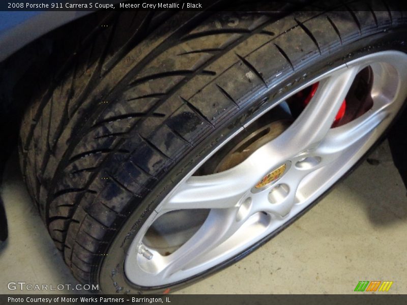 Meteor Grey Metallic / Black 2008 Porsche 911 Carrera S Coupe