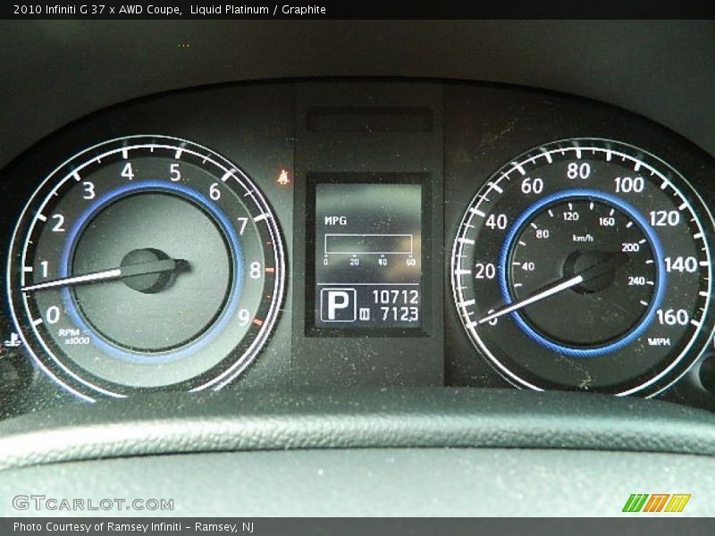  2010 G 37 x AWD Coupe 37 x AWD Coupe Gauges
