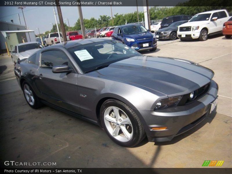 Sterling Gray Metallic / Charcoal Black 2012 Ford Mustang GT Coupe