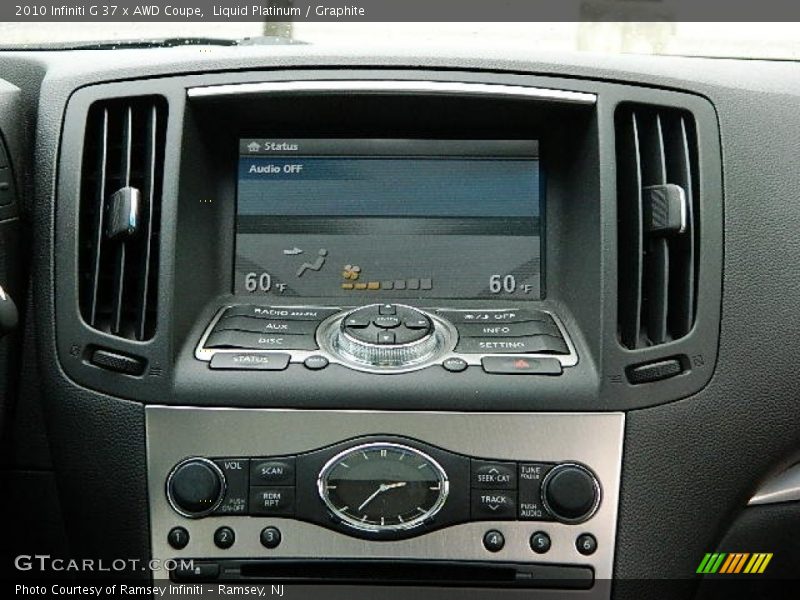 Controls of 2010 G 37 x AWD Coupe