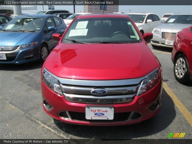 Red Candy Metallic / Sport Black/Charcoal Black 2011 Ford Fusion Sport AWD