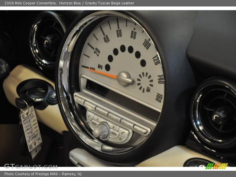 Horizon Blue / Gravity Tuscan Beige Leather 2009 Mini Cooper Convertible
