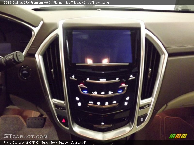 Platinum Ice Tricoat / Shale/Brownstone 2013 Cadillac SRX Premium AWD