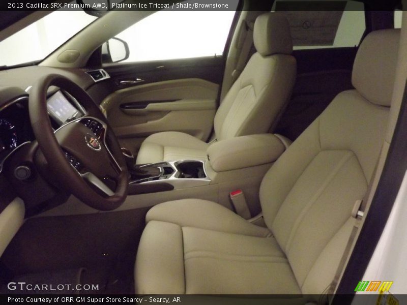 Platinum Ice Tricoat / Shale/Brownstone 2013 Cadillac SRX Premium AWD