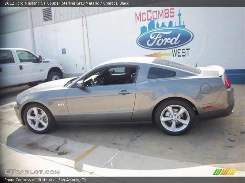 Sterling Gray Metallic / Charcoal Black 2012 Ford Mustang GT Coupe