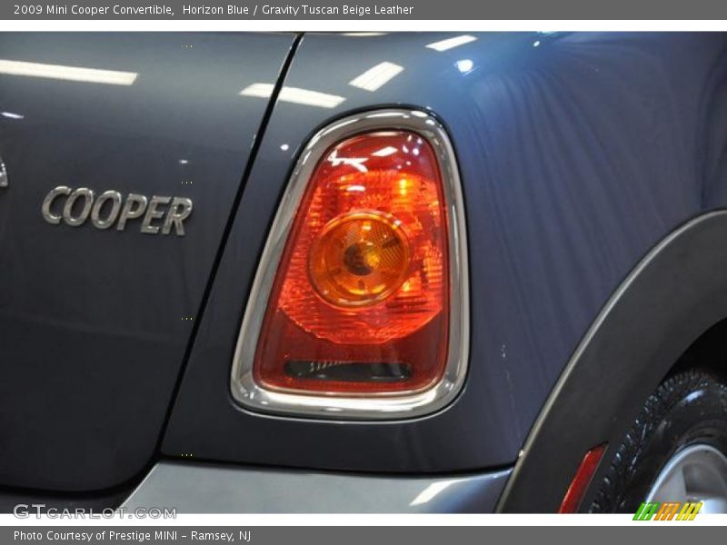 Horizon Blue / Gravity Tuscan Beige Leather 2009 Mini Cooper Convertible
