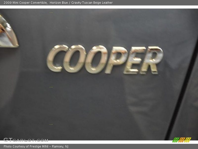 Horizon Blue / Gravity Tuscan Beige Leather 2009 Mini Cooper Convertible