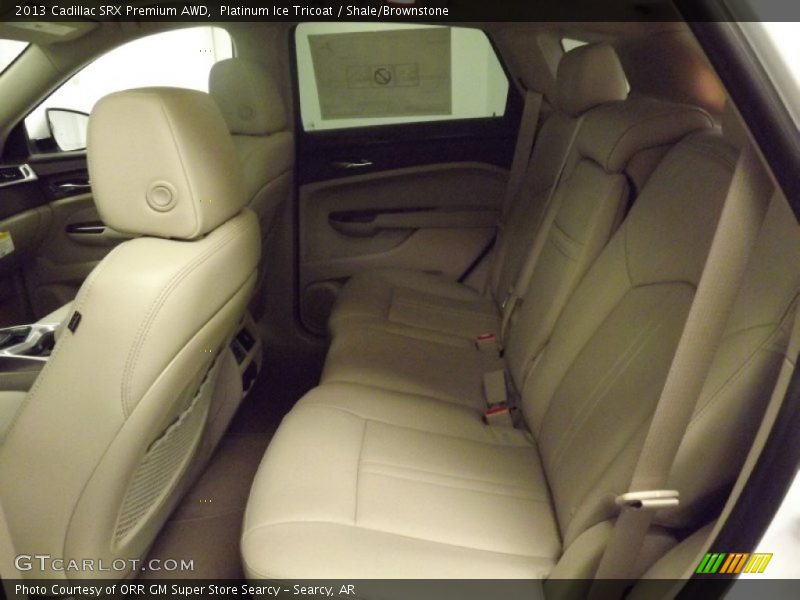 Platinum Ice Tricoat / Shale/Brownstone 2013 Cadillac SRX Premium AWD