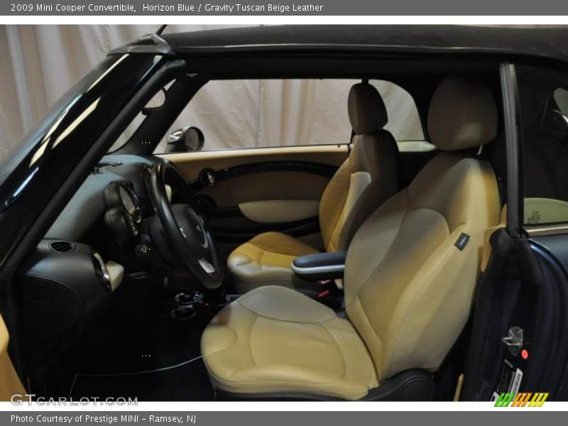 Horizon Blue / Gravity Tuscan Beige Leather 2009 Mini Cooper Convertible
