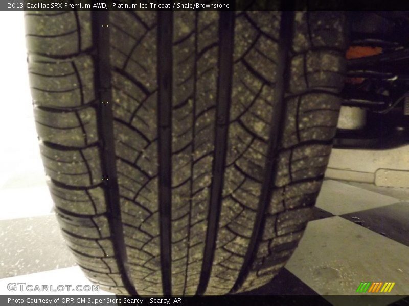 Platinum Ice Tricoat / Shale/Brownstone 2013 Cadillac SRX Premium AWD