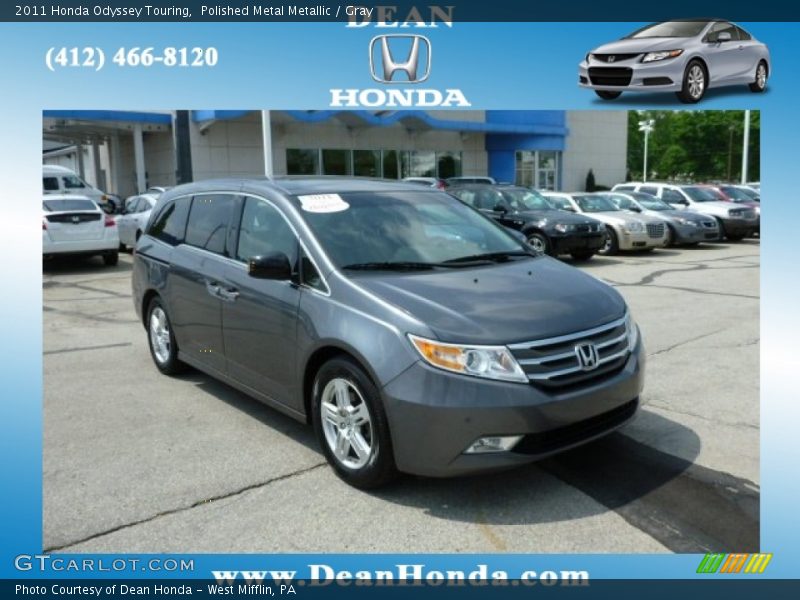 Polished Metal Metallic / Gray 2011 Honda Odyssey Touring