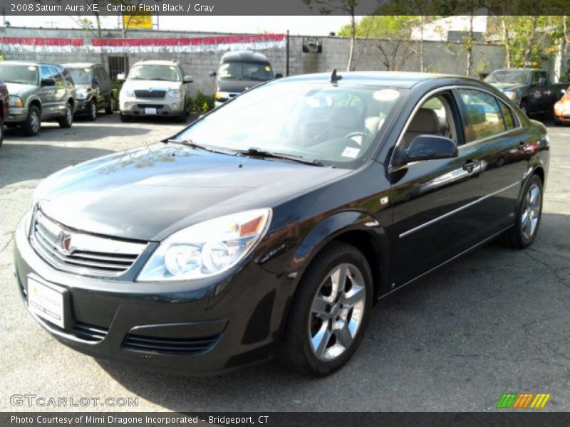 Carbon Flash Black / Gray 2008 Saturn Aura XE