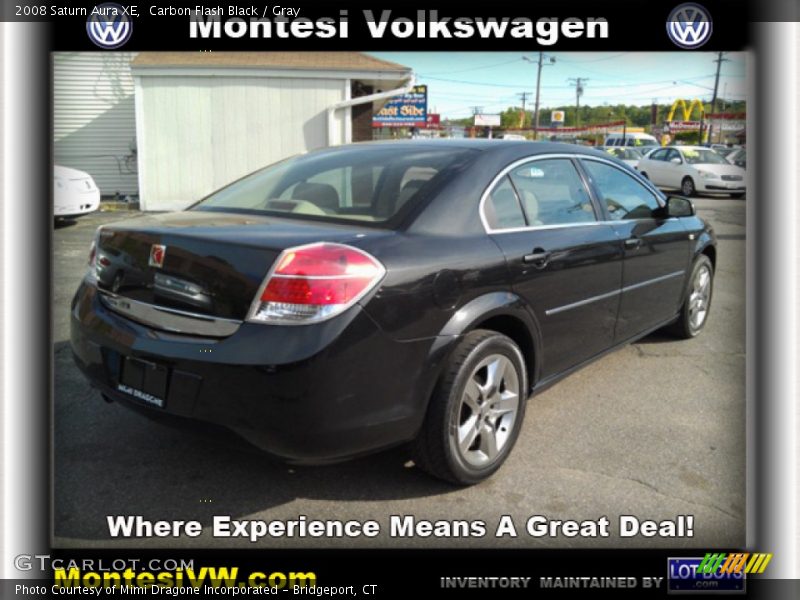 Carbon Flash Black / Gray 2008 Saturn Aura XE