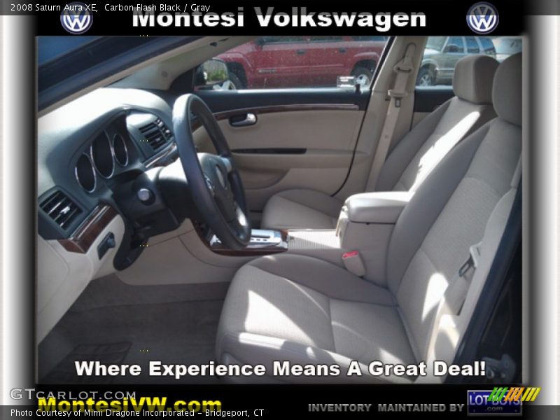 Carbon Flash Black / Gray 2008 Saturn Aura XE