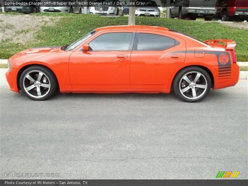 HEMI Orange Pearl / Dark Slate Gray 2009 Dodge Charger SRT-8 Super Bee