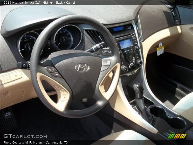 Midnight Black / Camel 2013 Hyundai Sonata GLS