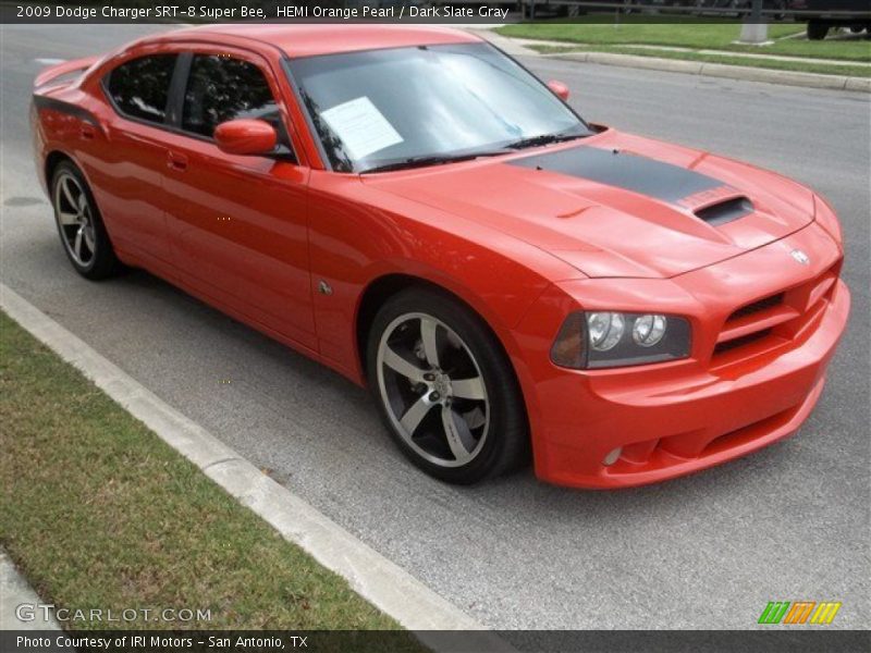 HEMI Orange Pearl / Dark Slate Gray 2009 Dodge Charger SRT-8 Super Bee