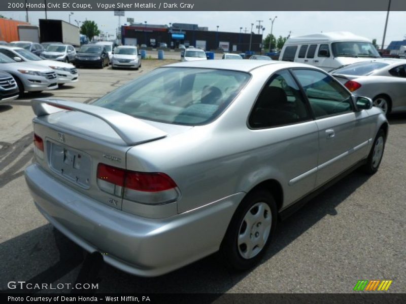 Vogue Silver Metallic / Dark Gray 2000 Honda Civic EX Coupe