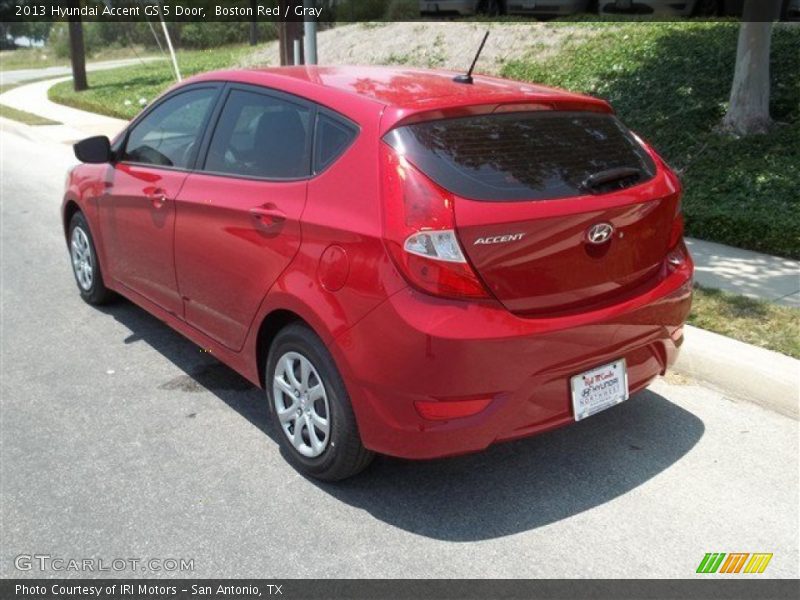 Boston Red / Gray 2013 Hyundai Accent GS 5 Door
