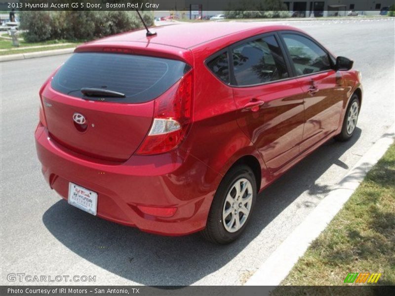 Boston Red / Gray 2013 Hyundai Accent GS 5 Door