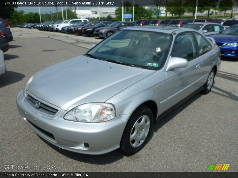 Front 3/4 View of 2000 Civic EX Coupe