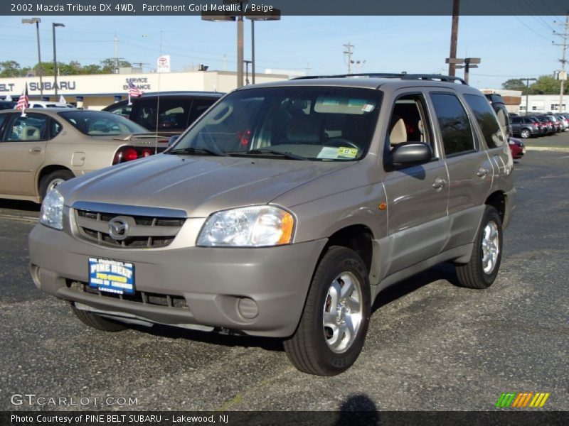 Parchment Gold Metallic / Beige 2002 Mazda Tribute DX 4WD