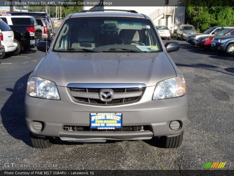 Parchment Gold Metallic / Beige 2002 Mazda Tribute DX 4WD