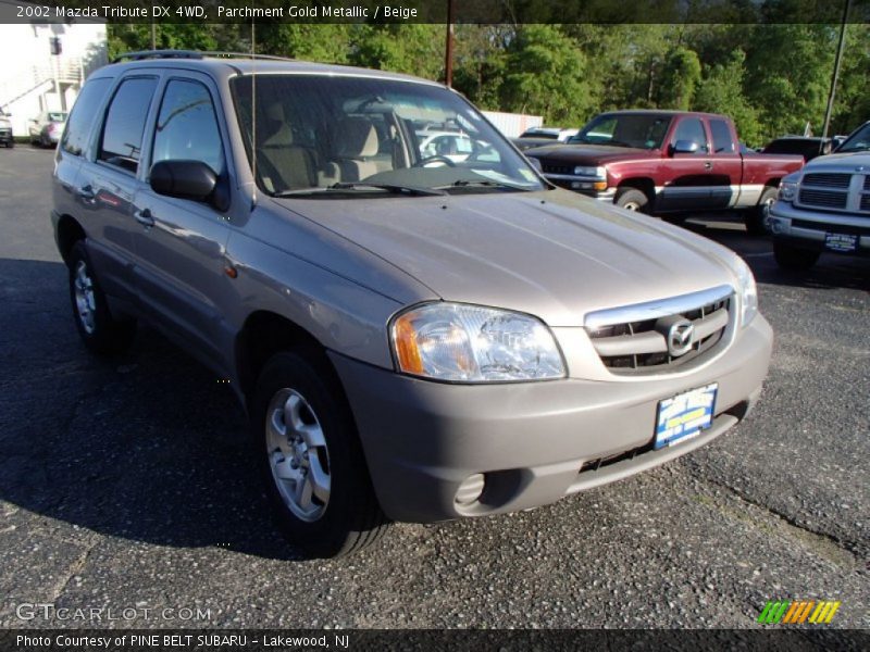 Parchment Gold Metallic / Beige 2002 Mazda Tribute DX 4WD