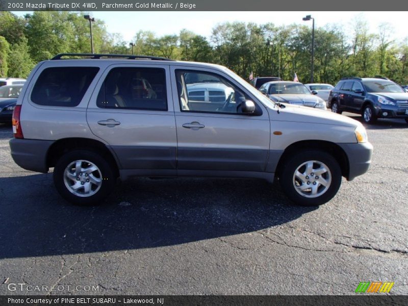 Parchment Gold Metallic / Beige 2002 Mazda Tribute DX 4WD