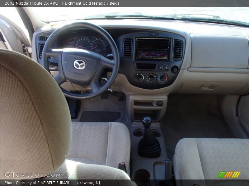 Parchment Gold Metallic / Beige 2002 Mazda Tribute DX 4WD