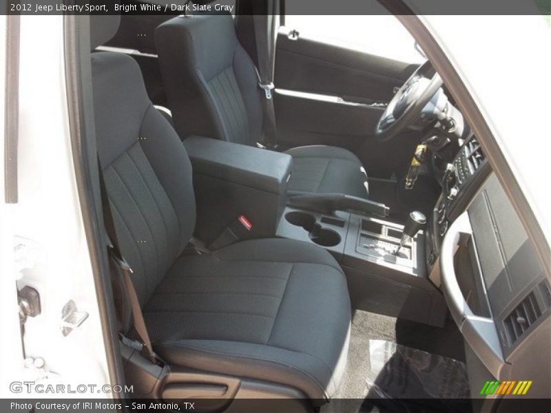Bright White / Dark Slate Gray 2012 Jeep Liberty Sport