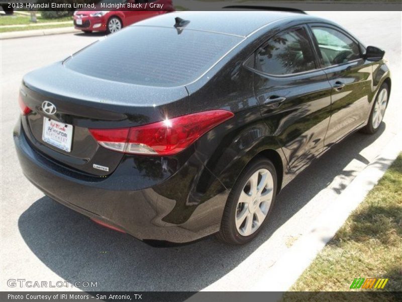 Midnight Black / Gray 2013 Hyundai Elantra Limited