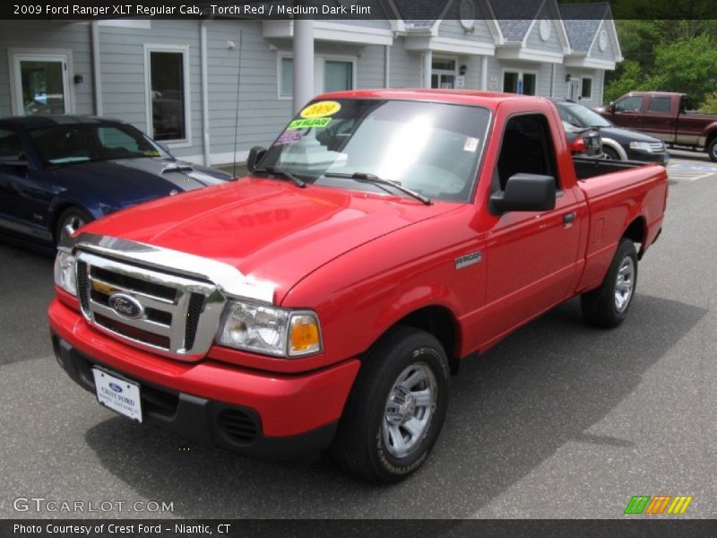 Torch Red / Medium Dark Flint 2009 Ford Ranger XLT Regular Cab