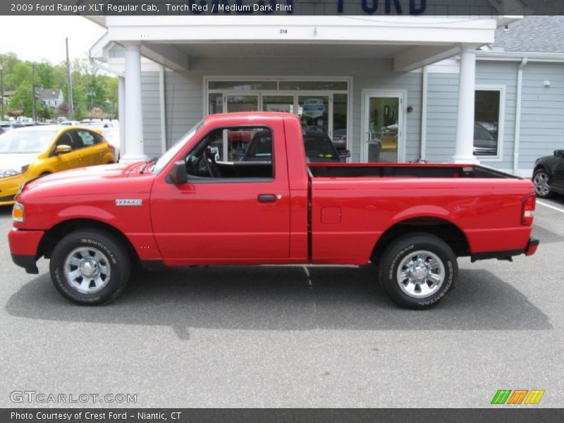 Torch Red / Medium Dark Flint 2009 Ford Ranger XLT Regular Cab