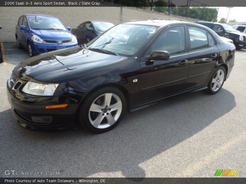 Black / Slate Gray 2006 Saab 9-3 Aero Sport Sedan