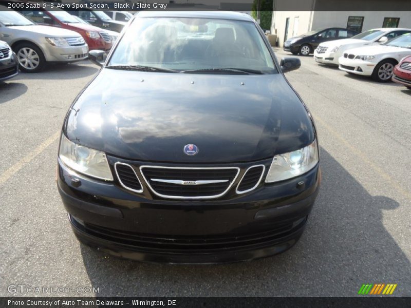 Black / Slate Gray 2006 Saab 9-3 Aero Sport Sedan