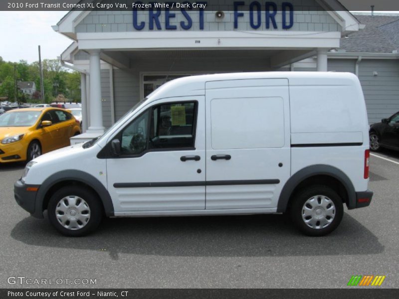 Frozen White / Dark Gray 2010 Ford Transit Connect XL Cargo Van