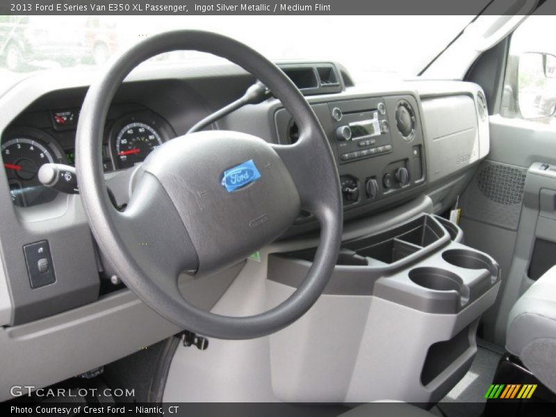Ingot Silver Metallic / Medium Flint 2013 Ford E Series Van E350 XL Passenger